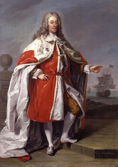 unknow artist Portrait of George Byng (1663-1733), 1st Viscount Torrington oil painting image